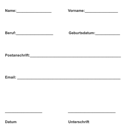 Mitgliedsantrag